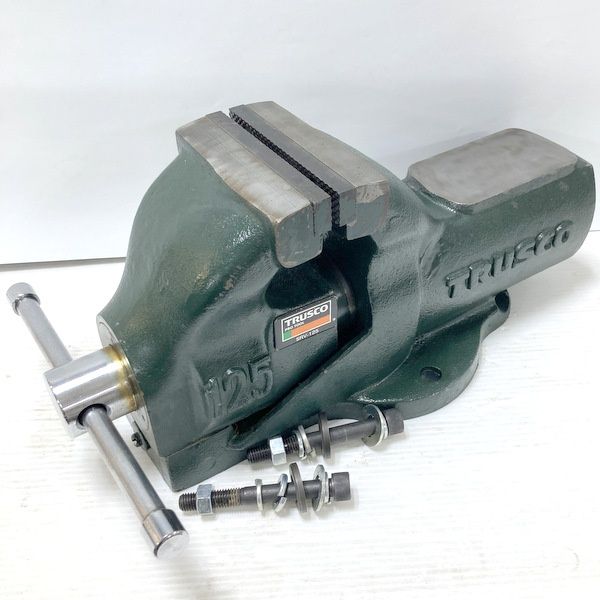 トラスコ TRUSCO 強力型アプライトバイス SRV-125 丸胴シャフト 口幅128mm 万力 金属加工 整備 DIY トラスコ中山≡DT6825
