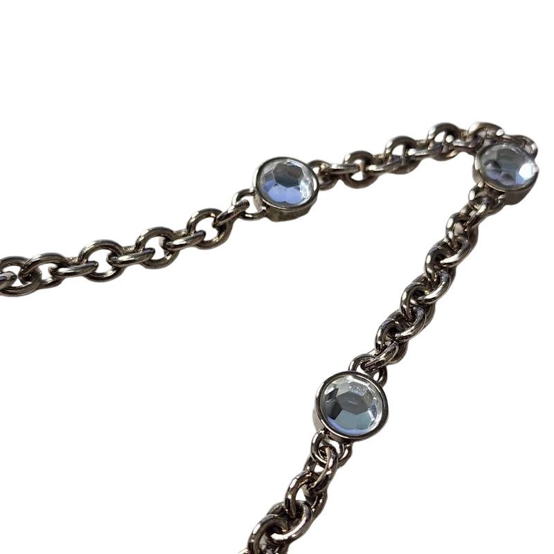 MIU MIU ミュウミュウ ハートミラーチャーム ブラック 本革 レザー