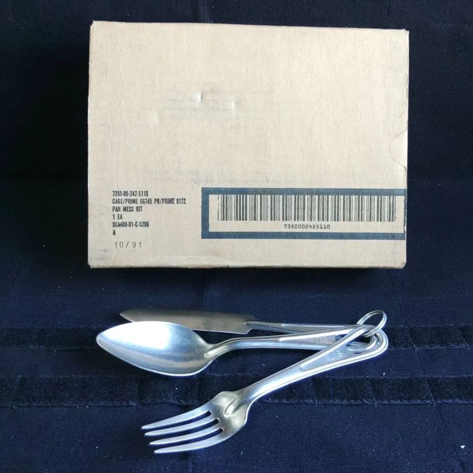 米軍実物 メスキットパン 箱入り カトラリー