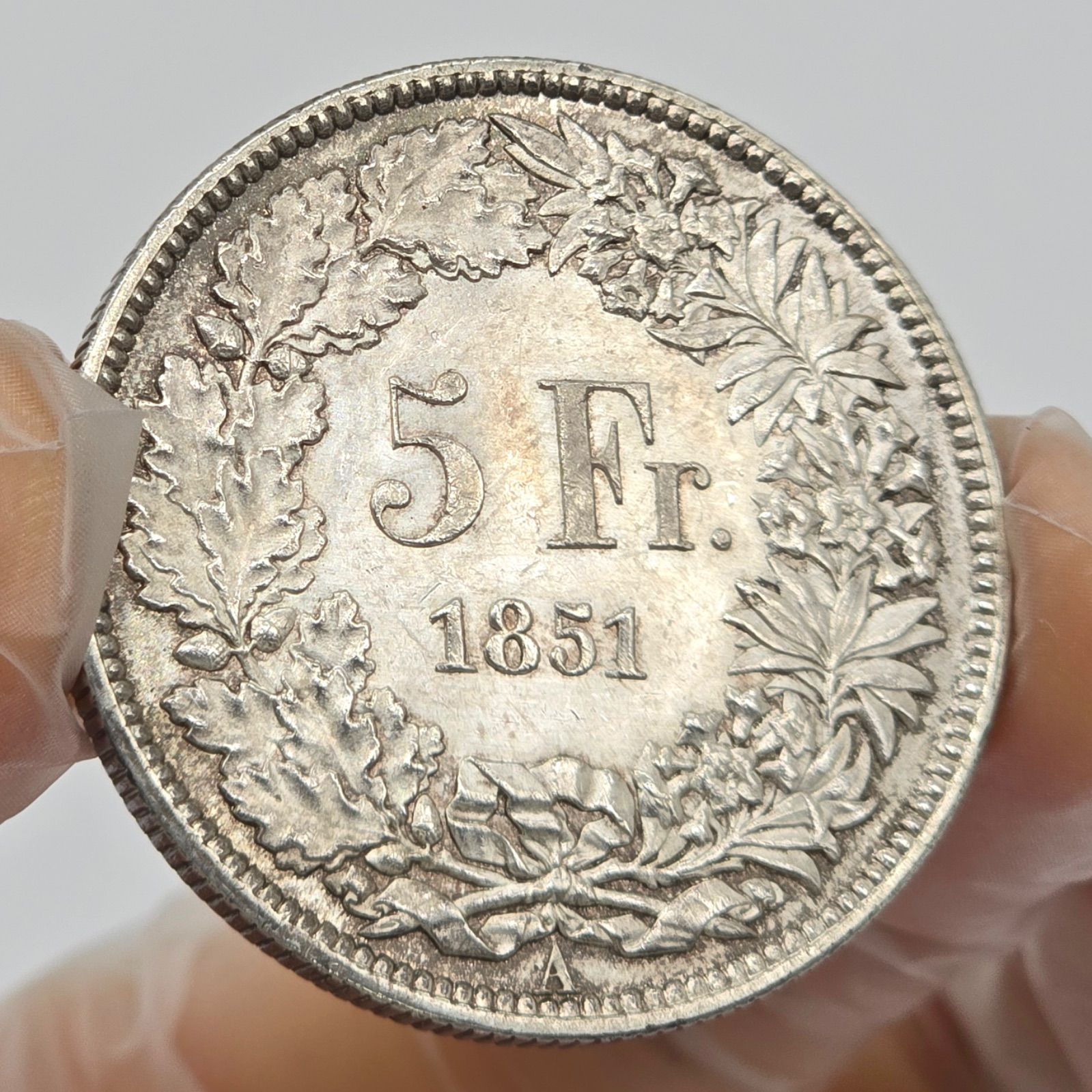 希少]スイスのヘルベティア銀貨 SP67】1956年 スイス ヘルヴェティア 1