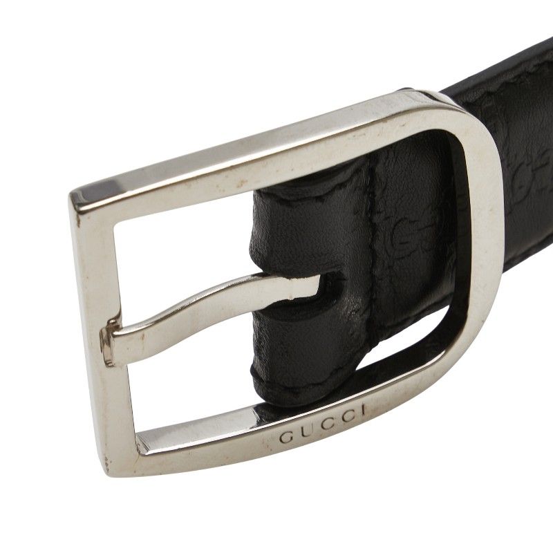 グッチ マイクログッチシマ ベルト サイズ：80 32 510309 ブラック