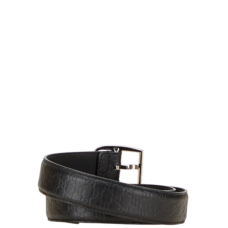 グッチ マイクログッチシマ ベルト サイズ：80 32 510309 ブラック