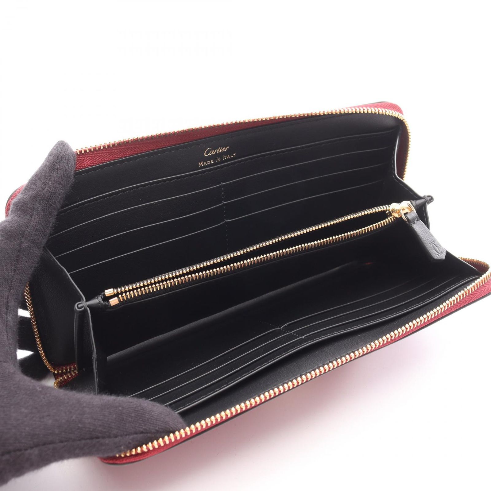 カルティエ CARTIER ラウンド長財布 C ドゥ カルティエ 