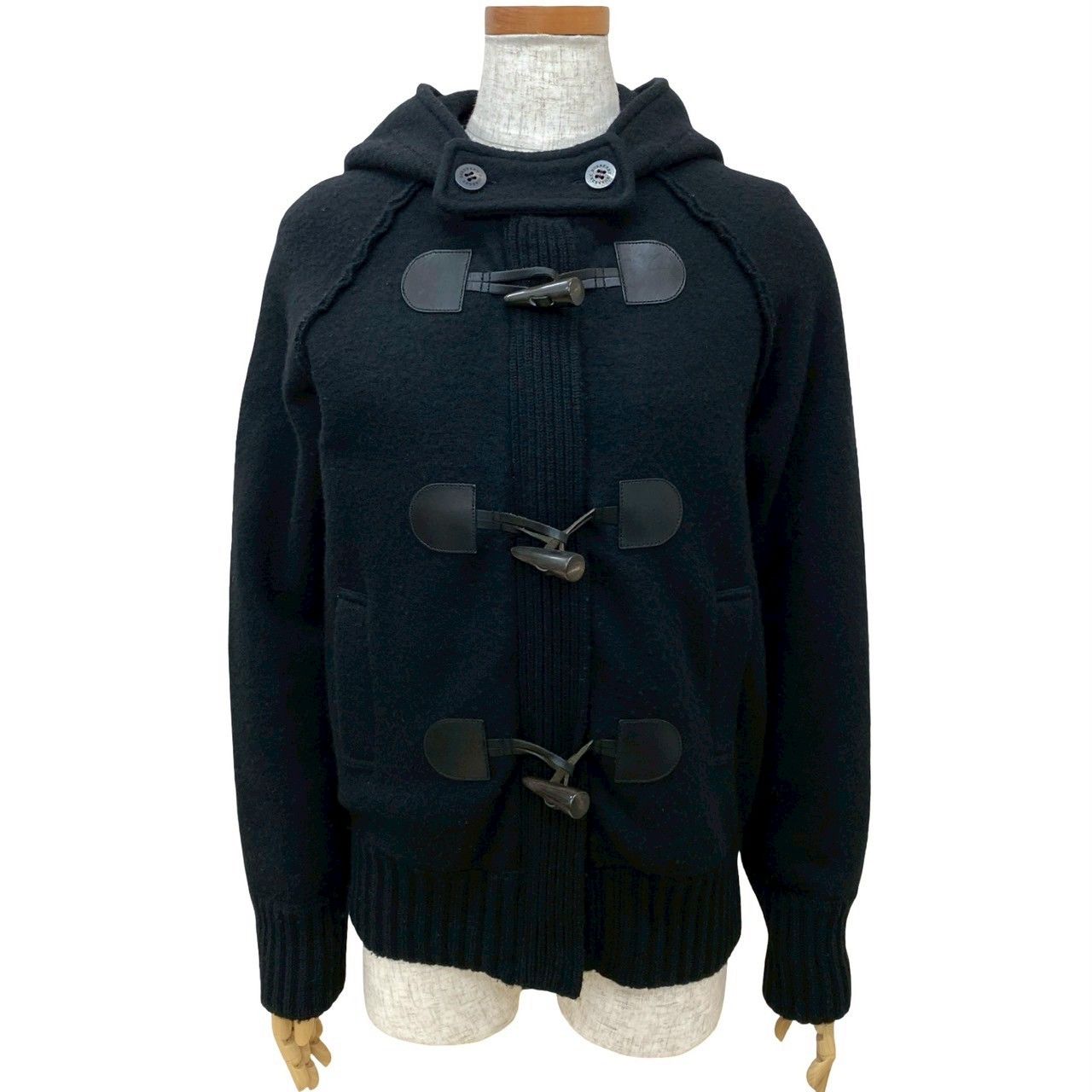 BURBERRY LONDON バーバリー ロンドン ノバチェック ダッフルコート アウター 1サイズ レディース ブラック 26827