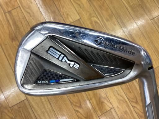 中古】 テーラーメイド SIM2 MAX 7S アイアンセット IR KBS MAX MT85