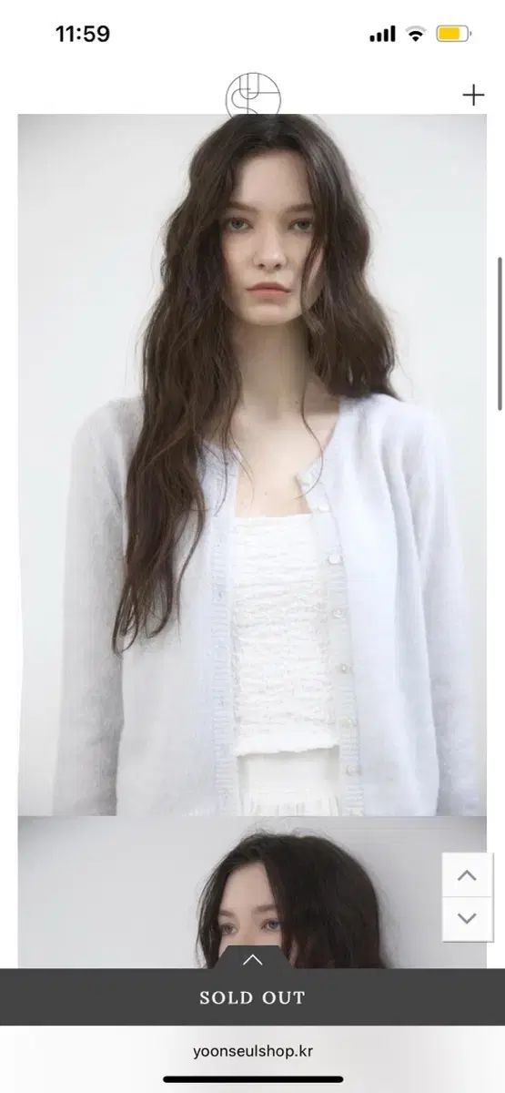 ユン スル アクア カーディガン ユン スル ショップ キッド ウール カーディガン