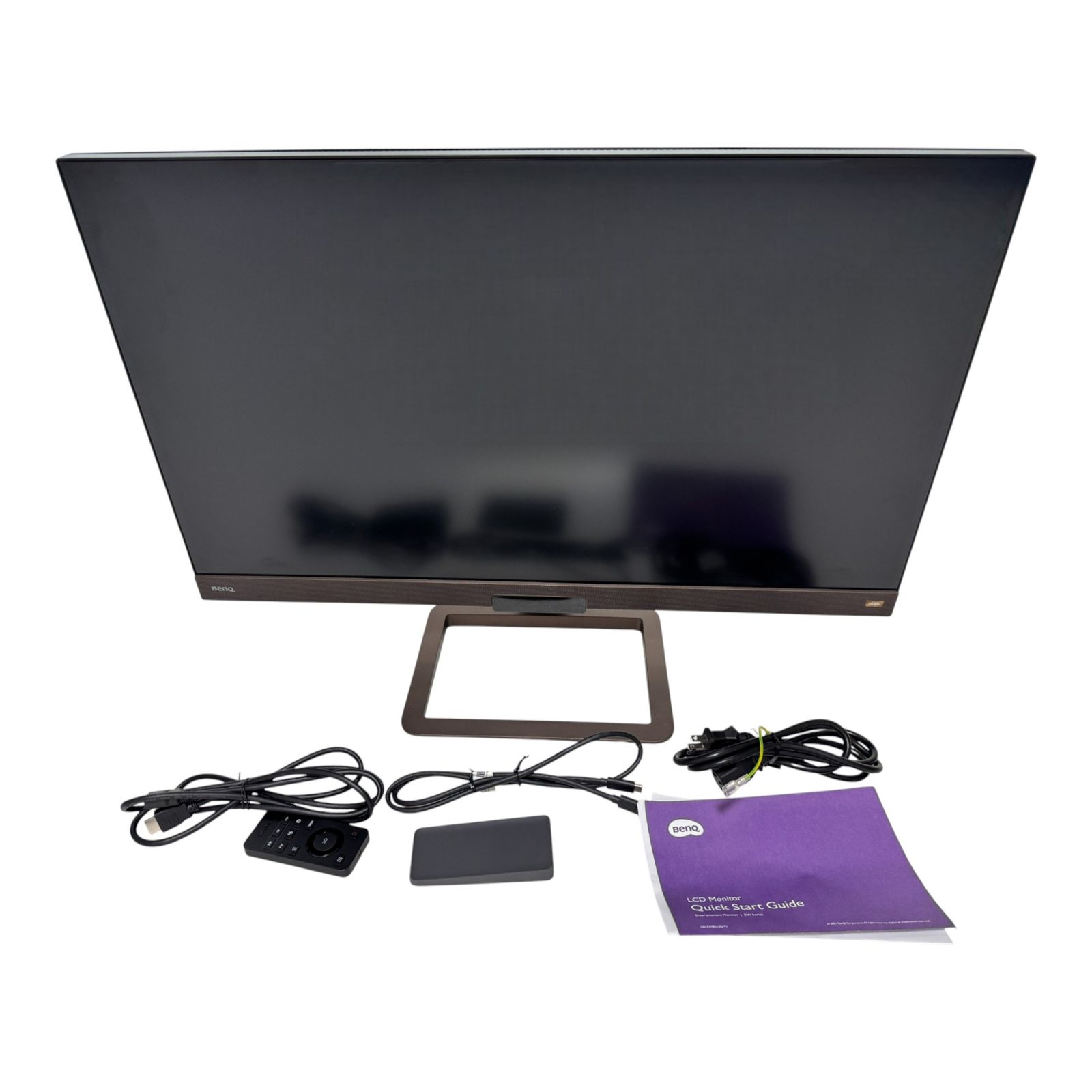 ◯ ベンキュー BenQ エンターテインメントモニター EW 3280 U メタリックグレーxブラウン 高画質 高音質 2600 2904