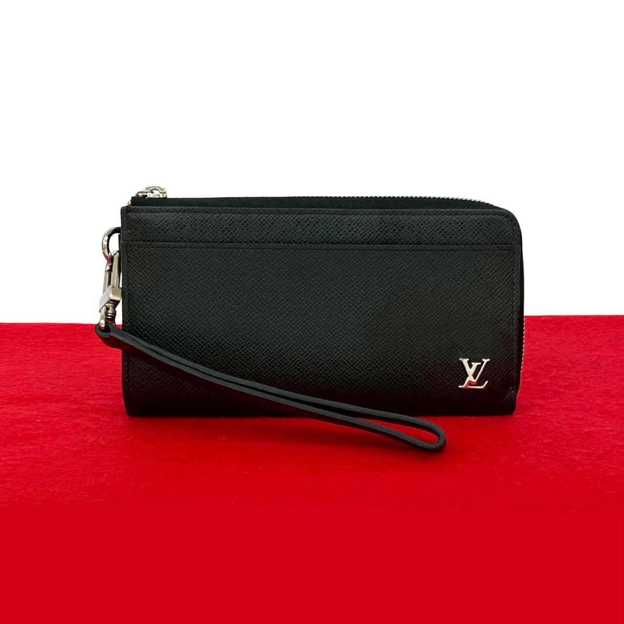 LOUIS VUITTON ルイヴィトン ジッピー ドラゴンヌ タイガ レザー 本革 二つ折り 長財布 ウォレット カードケース ノワール 10715