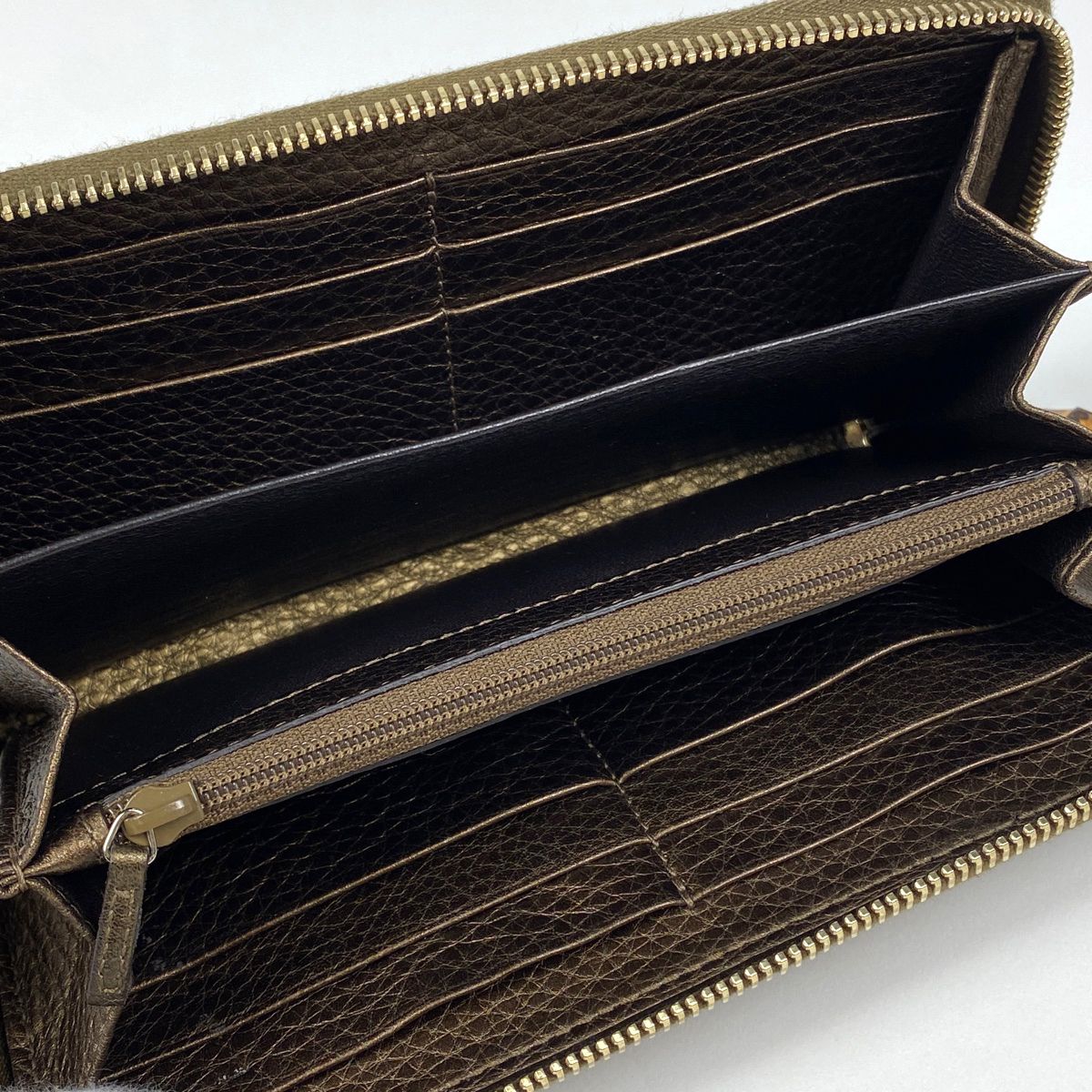 在庫一掃】 ベスト グッチ GUCCI ロゴ ラウンドファスナー 長財布