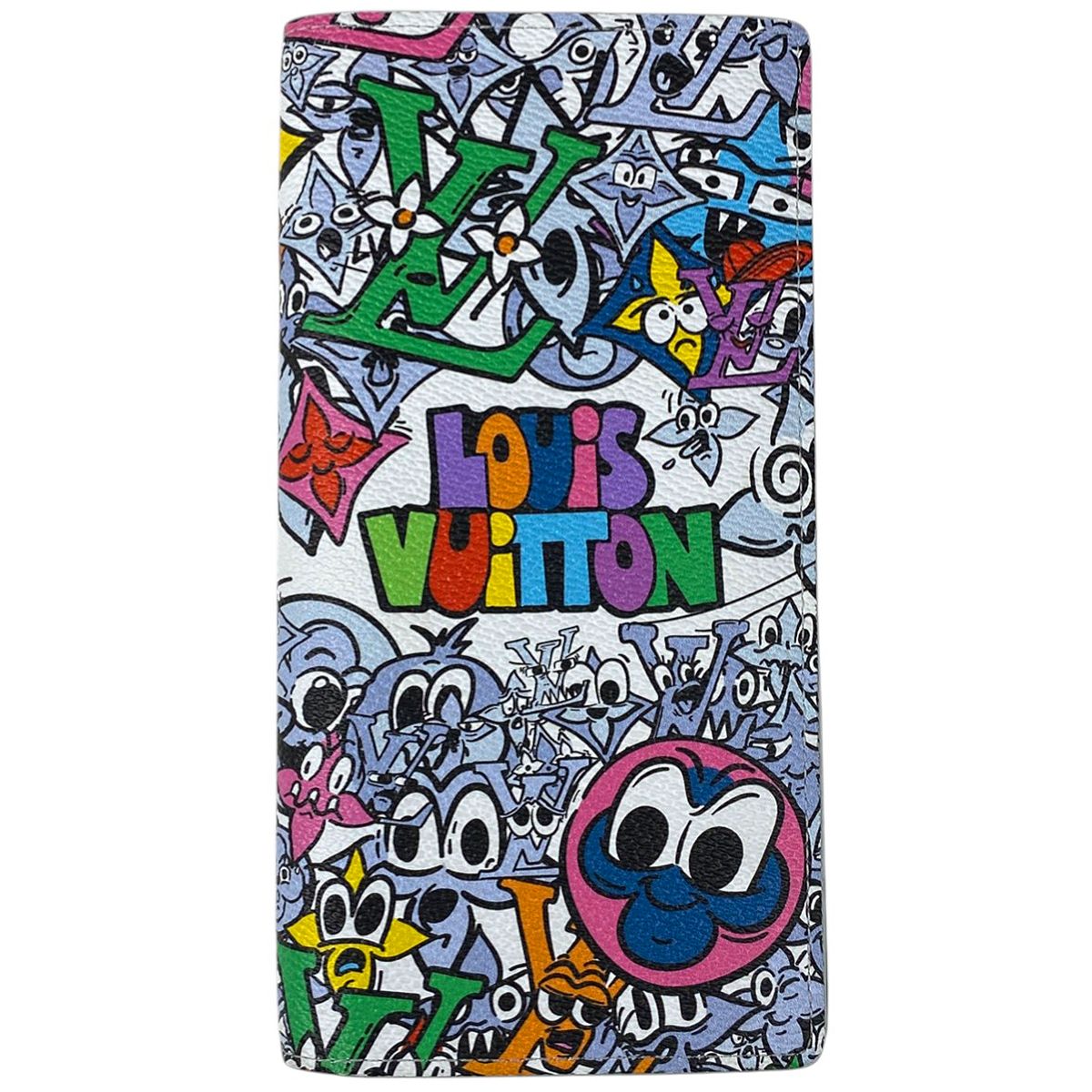 ルイ ヴィトン Louis Vuitton ポルトフォイユ ブラザ NM モノグラムコミック 長財布 モノグラム ホワイト グリーン M82011 メンズ