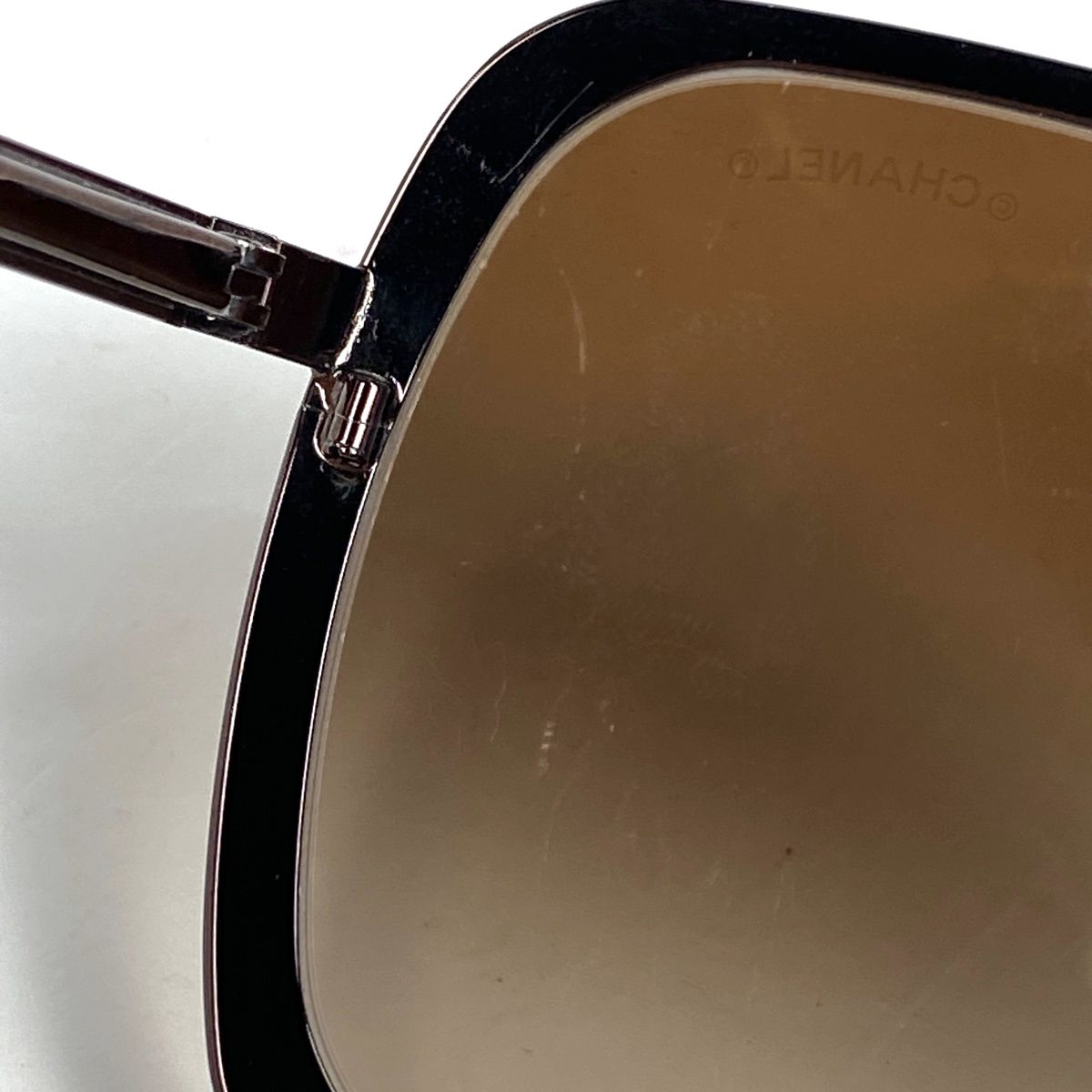  シャネル CHANEL ロゴ サングラス ココマーク アイウェア メタル ブラウン レディース サングラス 小物