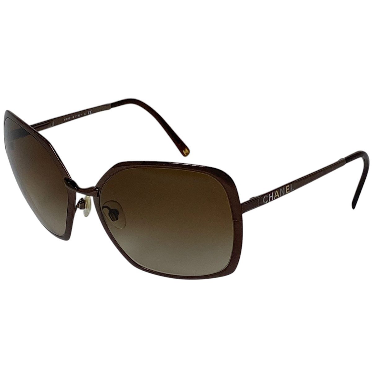 シャネル CHANEL ロゴ サングラス ココマーク アイウェア サングラス メタル ブラウン レディース