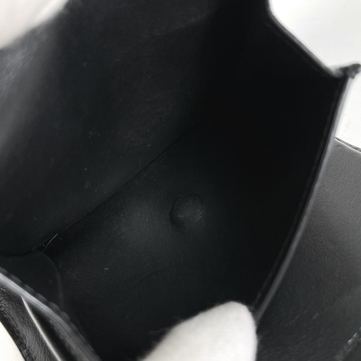  セリーヌ CELINE トリオンフ スモール フラップ ウォレット 三つ折り財布 レザー ブラック レディース 三つ折り財布 折り財布