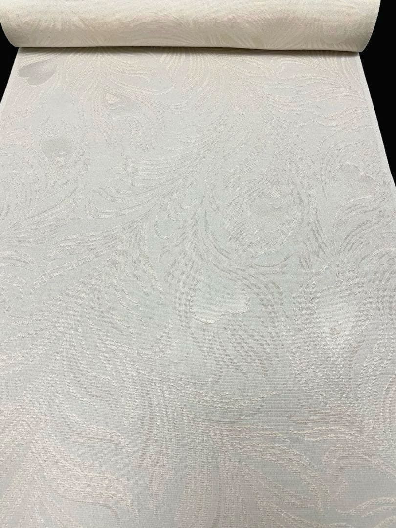 白生地 金通し 紋意匠 孔雀の羽 着尺 正絹 反物 FU001 - メルカリ