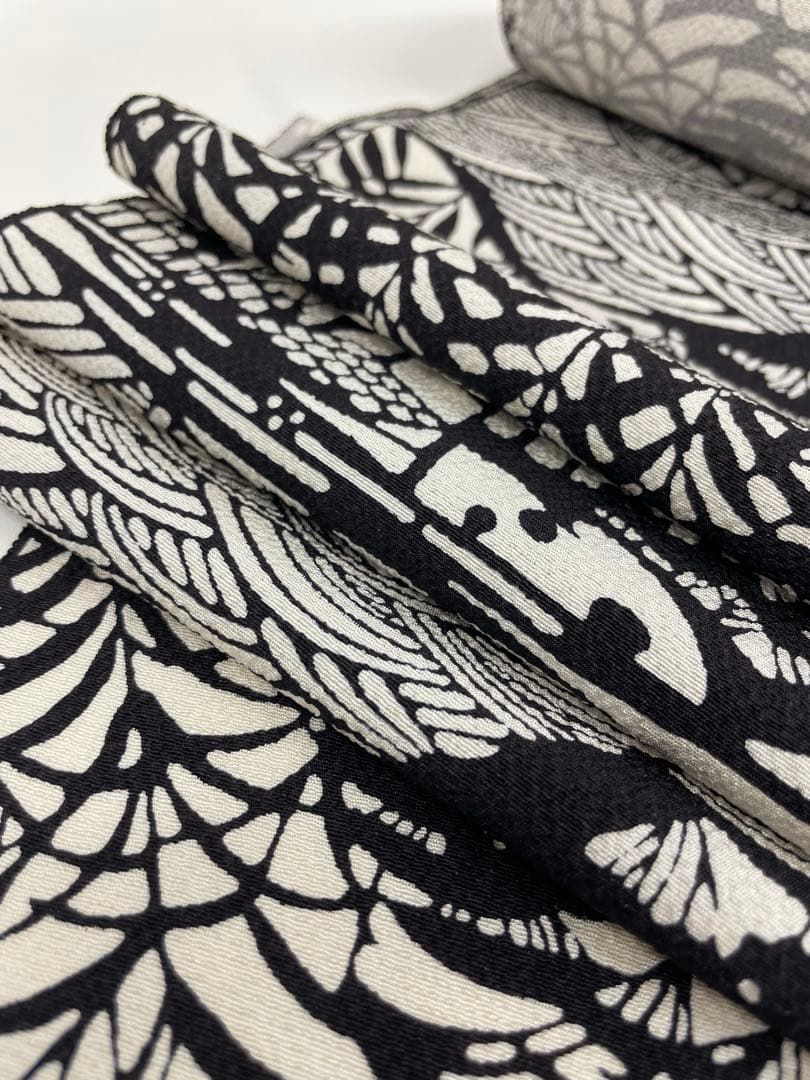 小紋 モダン モノトーン 正絹 反物 小紋 モダン モノトーン 正絹 反物