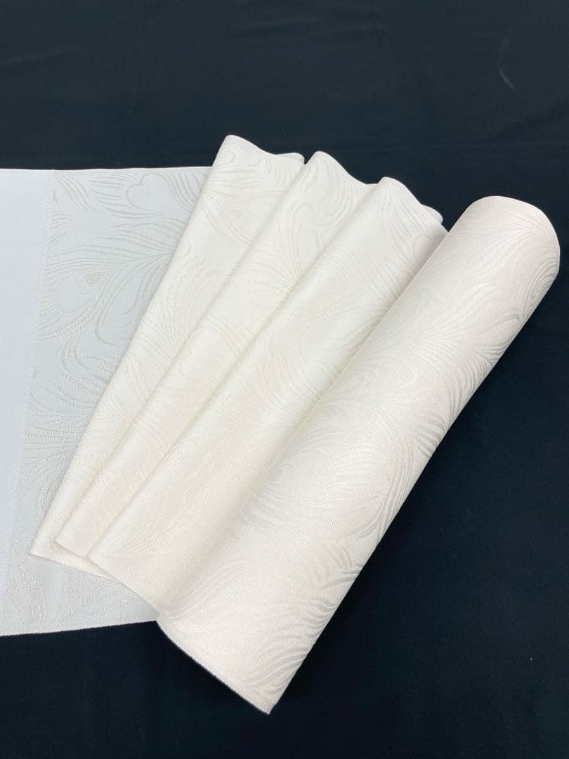 白生地 金通し 紋意匠 孔雀の羽 着尺 正絹 反物 FU001 - メルカリ