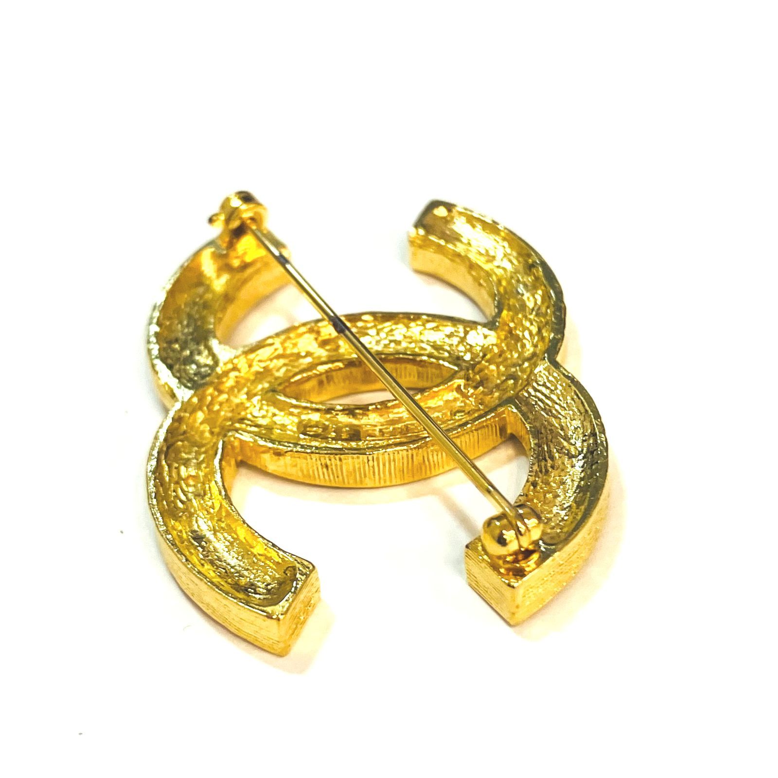  CHANEL シャネル ラインストーン COCOマークブローチ Y 3214 ブローチ コサージュ アクセサリー