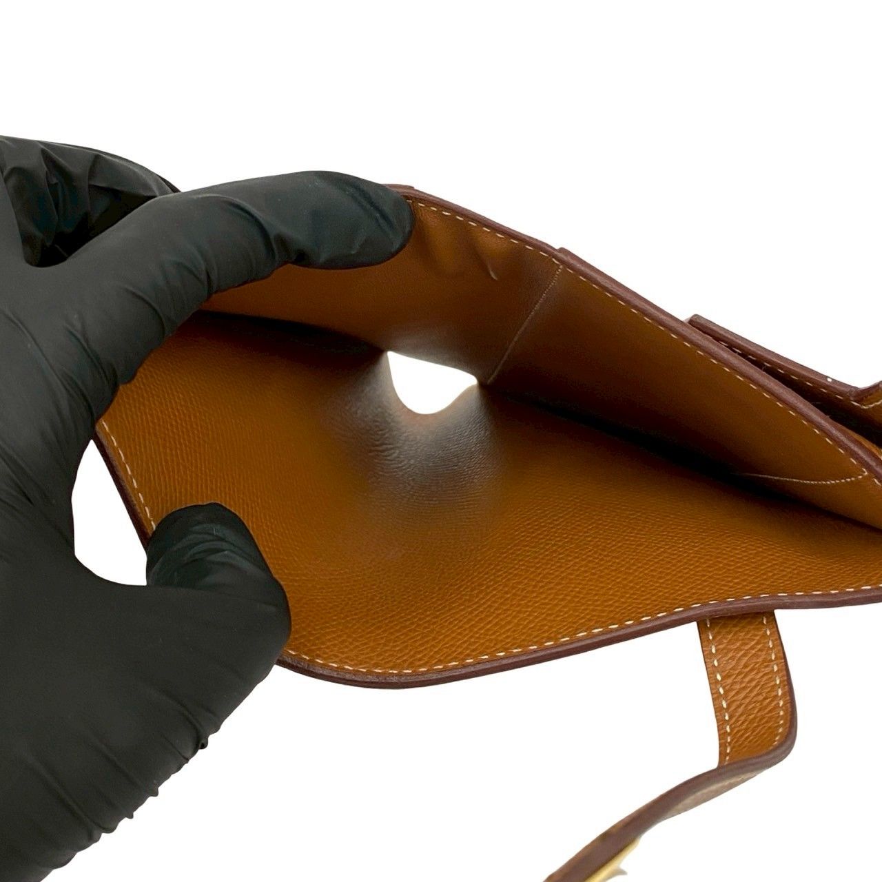 極 美品 D 刻印 HERMES エルメス ケリーウォレット ミディアム ヴォー  