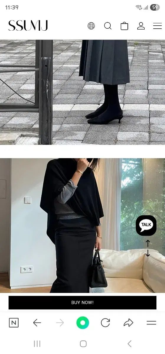 SSUMJ タートルネック ニット ケープ ブラック