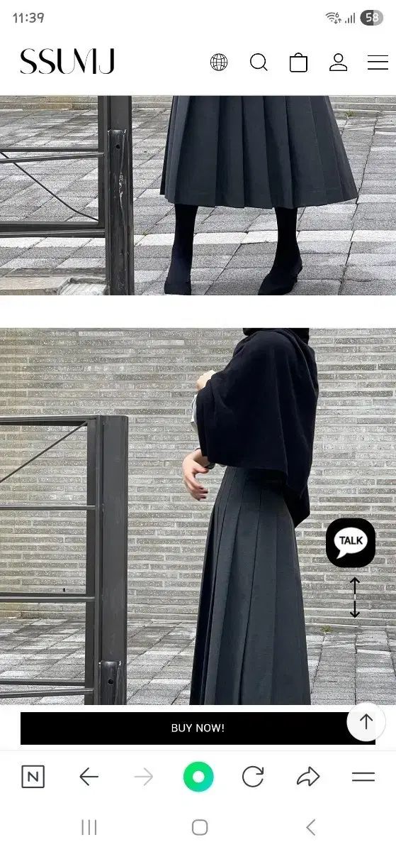 SSUMJ タートルネック ニット ケープ ブラック