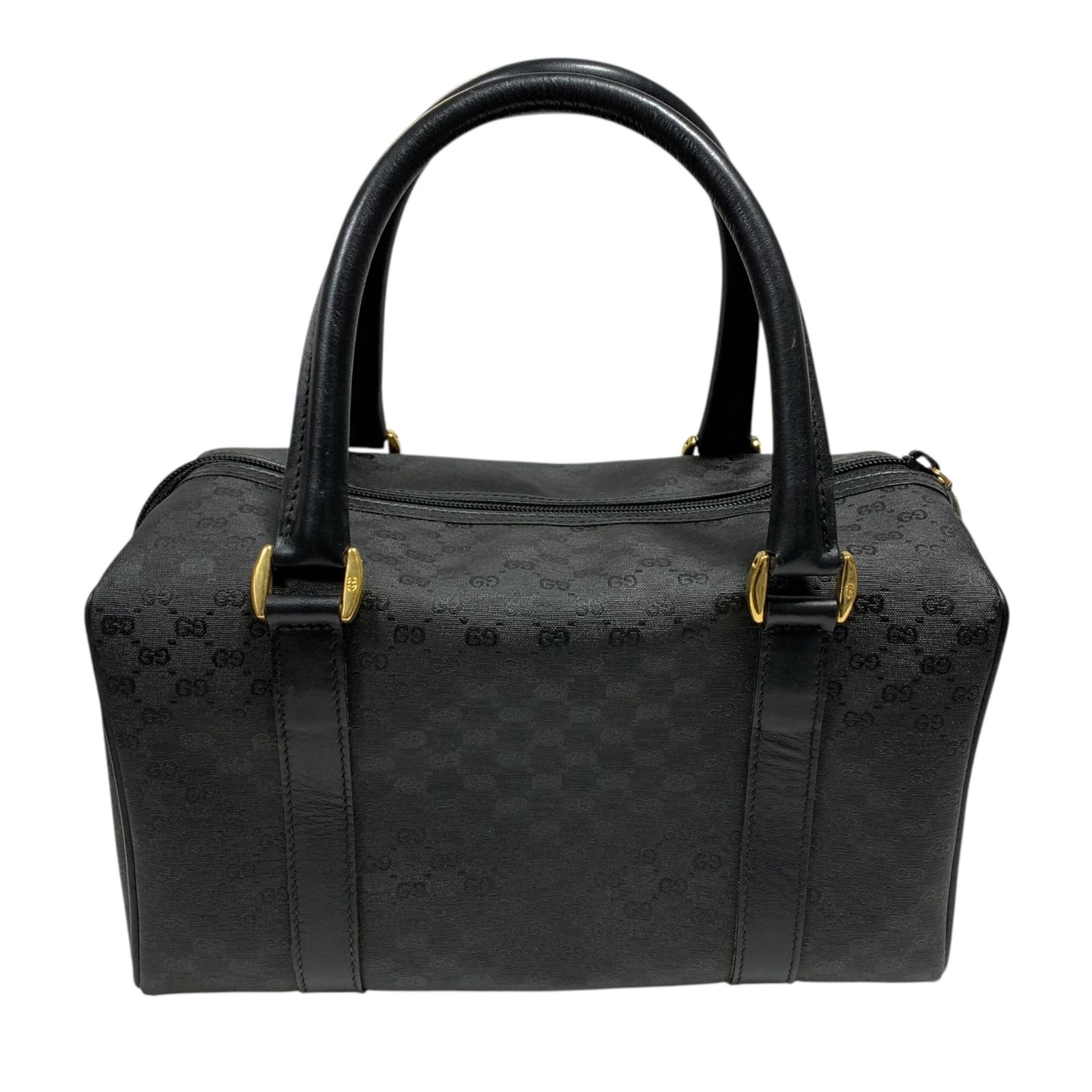 GUCCI グッチ GG柄 グッチ ボストンバッグ ミニボストン バッグ PVC 000 58 0093 ブラック ジャンク品 V81218NM