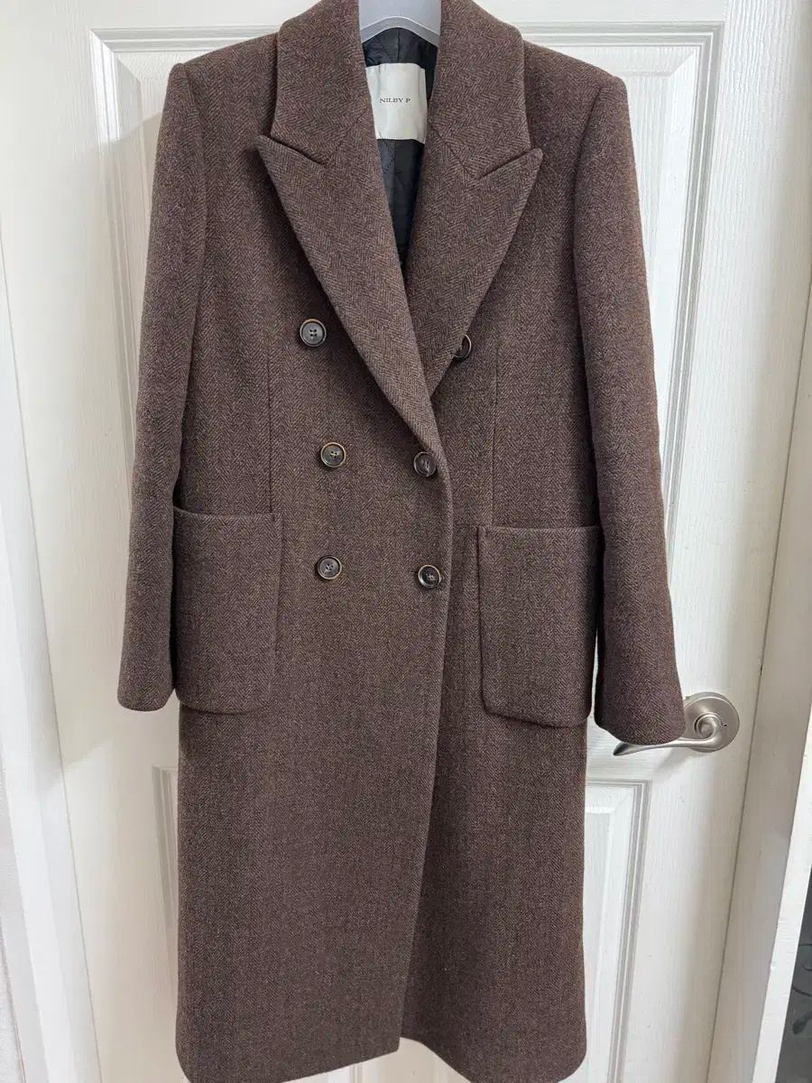 NILBY P ニルバイピー ヘリンボーン ロングコート
