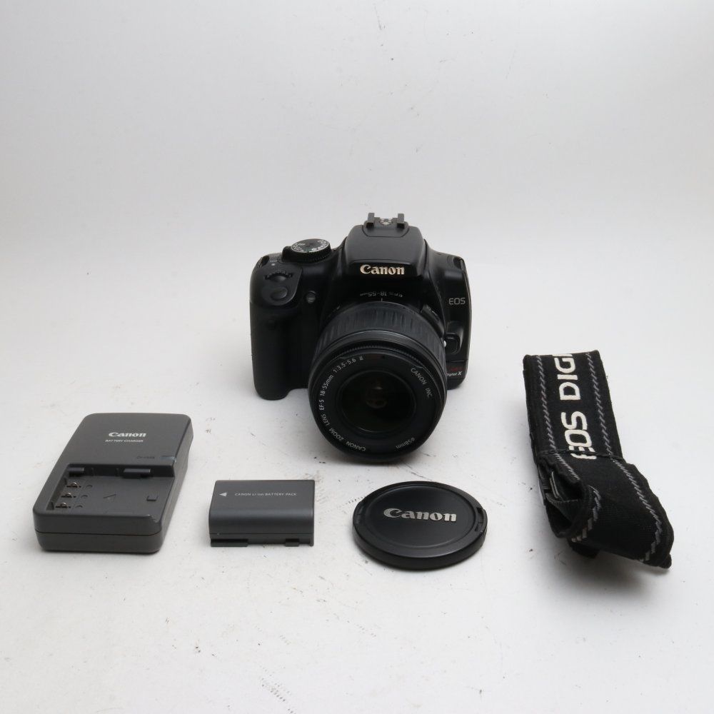 Canon デジタル一眼レフカメラ EOS Kiss デジタル X レンズキット ブラック KISSDXB-LKIT