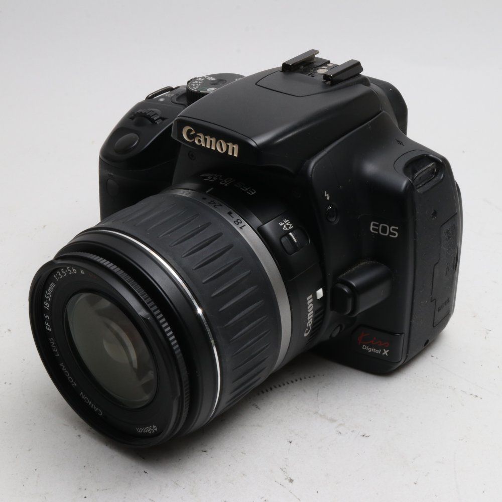 Canon デジタル一眼レフカメラ EOS Kiss デジタル X レンズキット ブラック KISSDXB-LKIT