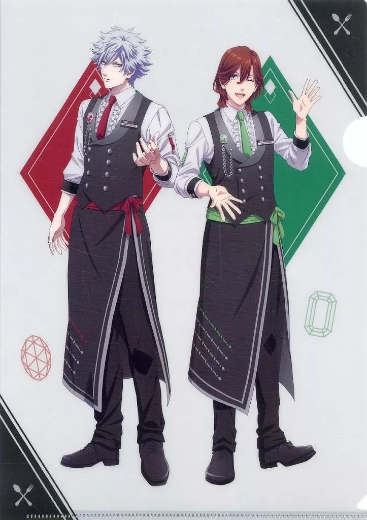 中古】クリアファイル 嶺二＆蘭丸 A4クリアファイル 「ココス×劇場版