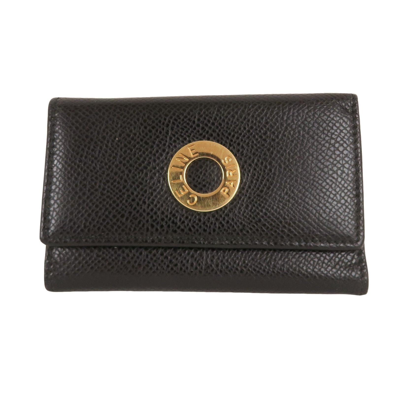 CELINE セリーヌ 6連キーケース ブラック レザー イタリア製 rk10184