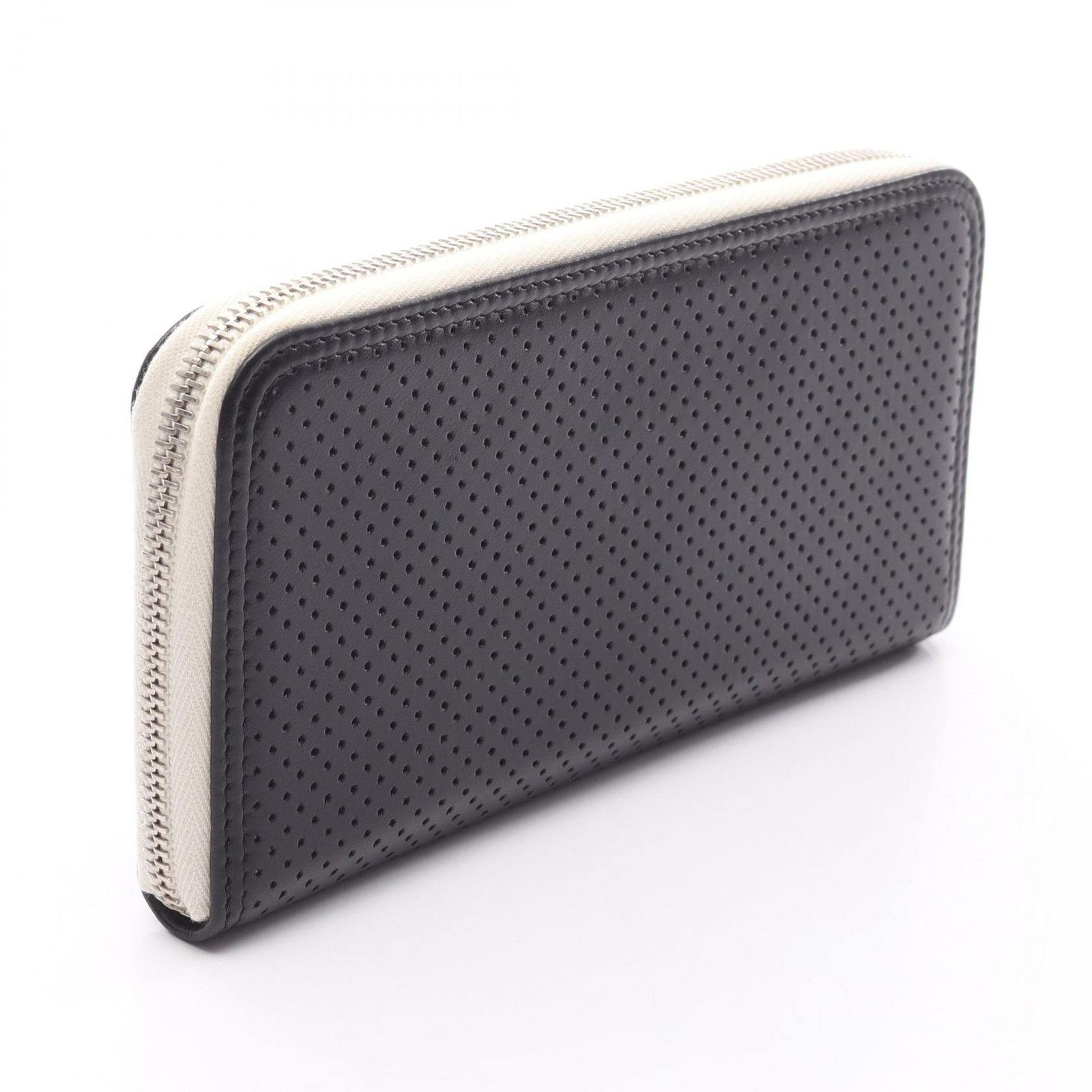 シャネル CHANEL ラウンド長財布 ココマーク ブラック レザー レディース A