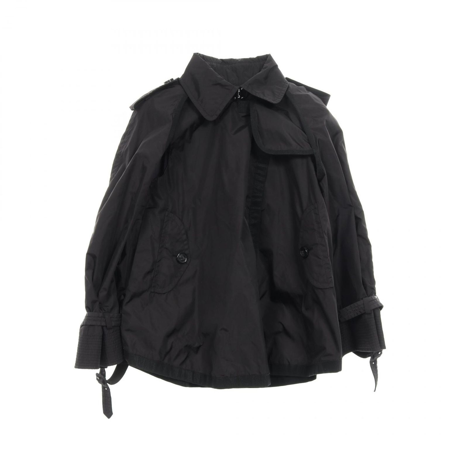 モンクレール MONCLER ポンチョ MONCLER × sacai YUKIKO ナイロン ポンチョ レディース Used B