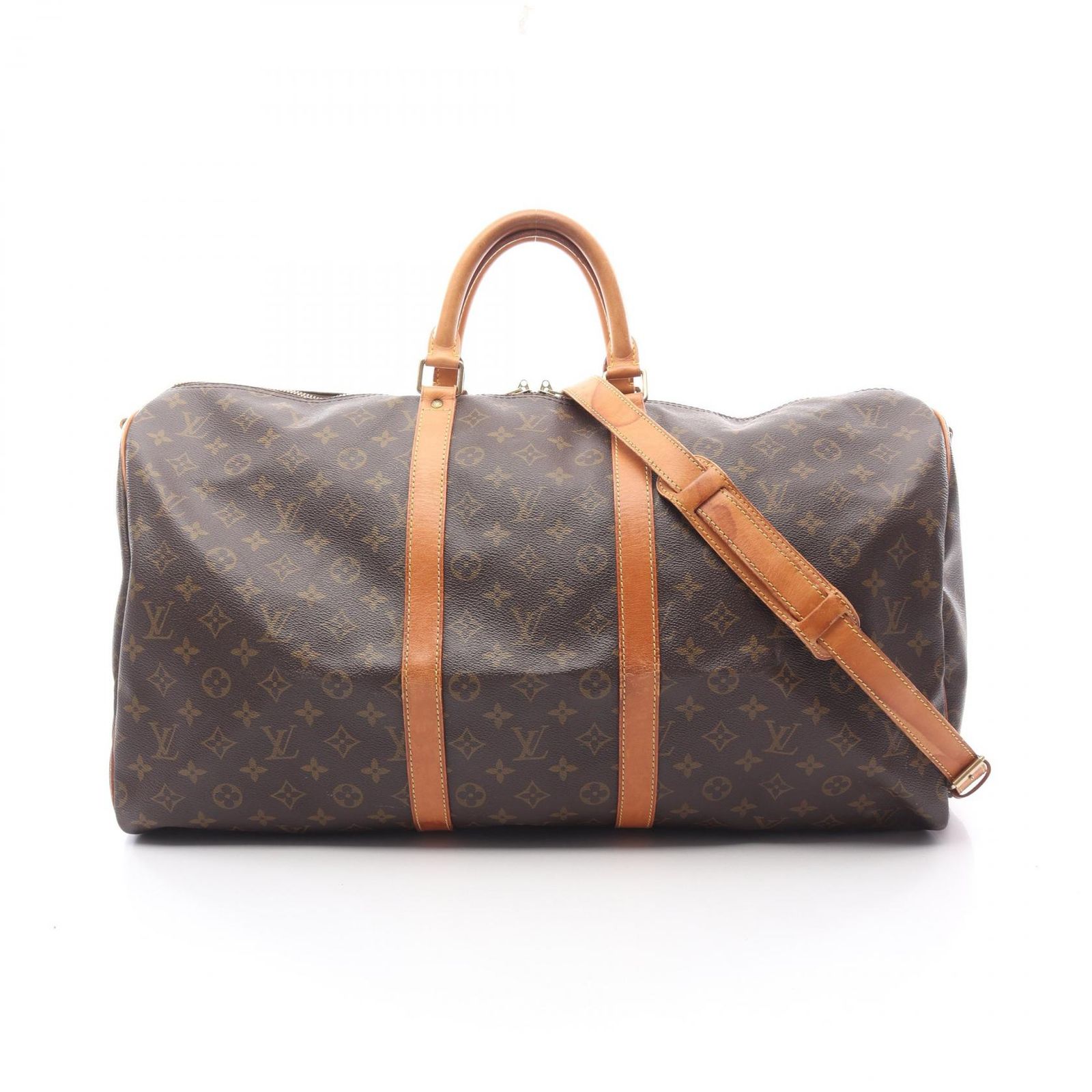 ルイ ヴィトン LOUIS VUITTON ボストンバッグ キーポル バンドリエール55 モノグラム M41414 PVCコーティングキャンバス レザー キーポル バンドリーエル55 ユニセックス