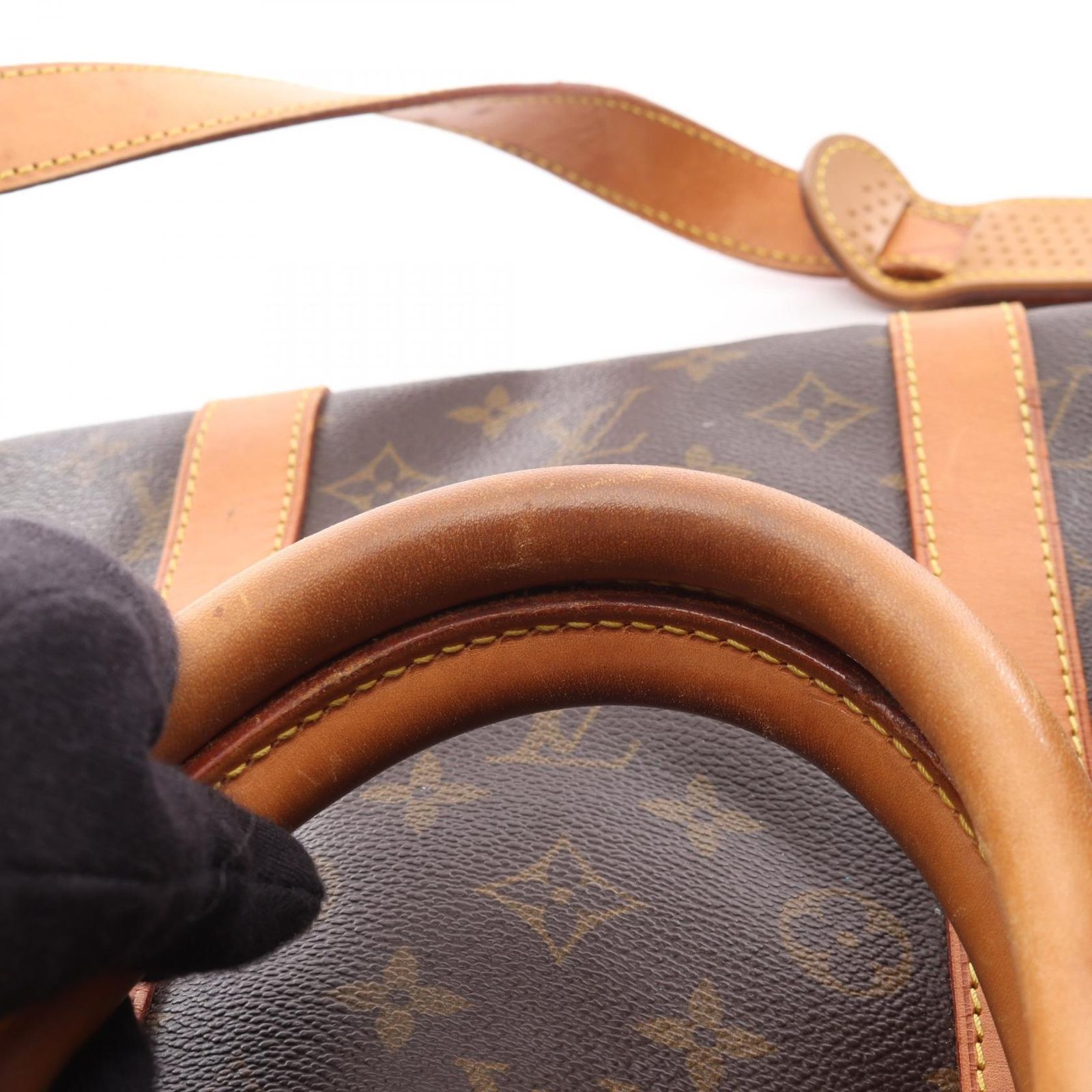  ルイ ヴィトン LOUIS VUITTON ボストンバッグ キーポル バンドリエール55 モノグラム M 41414 PVCコーティングキャンバス レザー バンドリーエル55 ユニセックス ボストンバッグ 旅行用バッグ バッグ