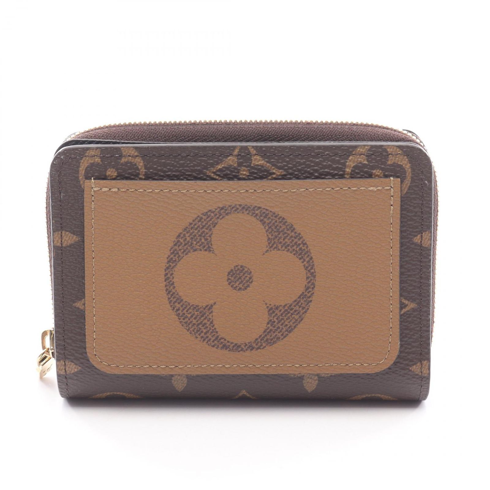 ルイ ヴィトン LOUIS VUITTON 二つ折り財布 ポルトフォイユ ルー モノグラムリバース M81461 レザー ポルトフォイユ ルー レディース Used A