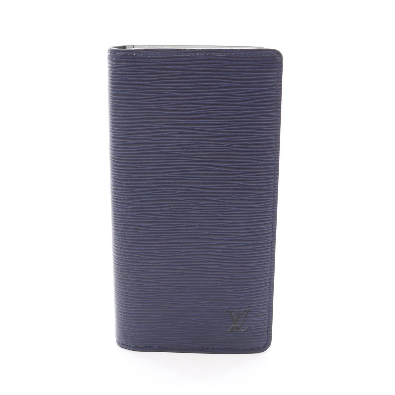 ルイ ヴィトン LOUIS VUITTON 二つ折り長財布 ポルトフォイユ ブラザ エピ M 81371 ネイビー レザー メンズ B