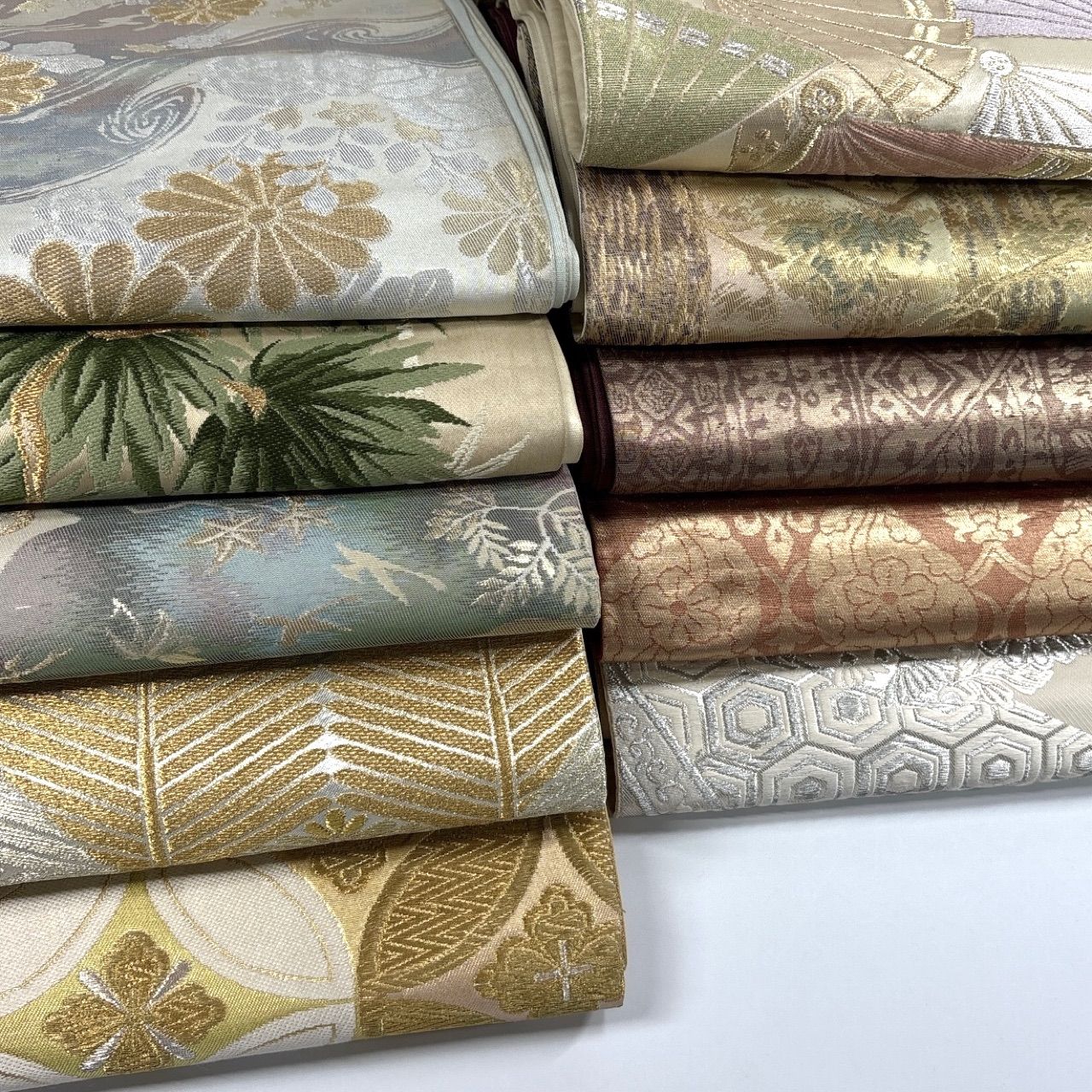 袋帯 10枚 正絹 帯まとめ売り 同梱購入歓迎 リメイク用 着付け練習用