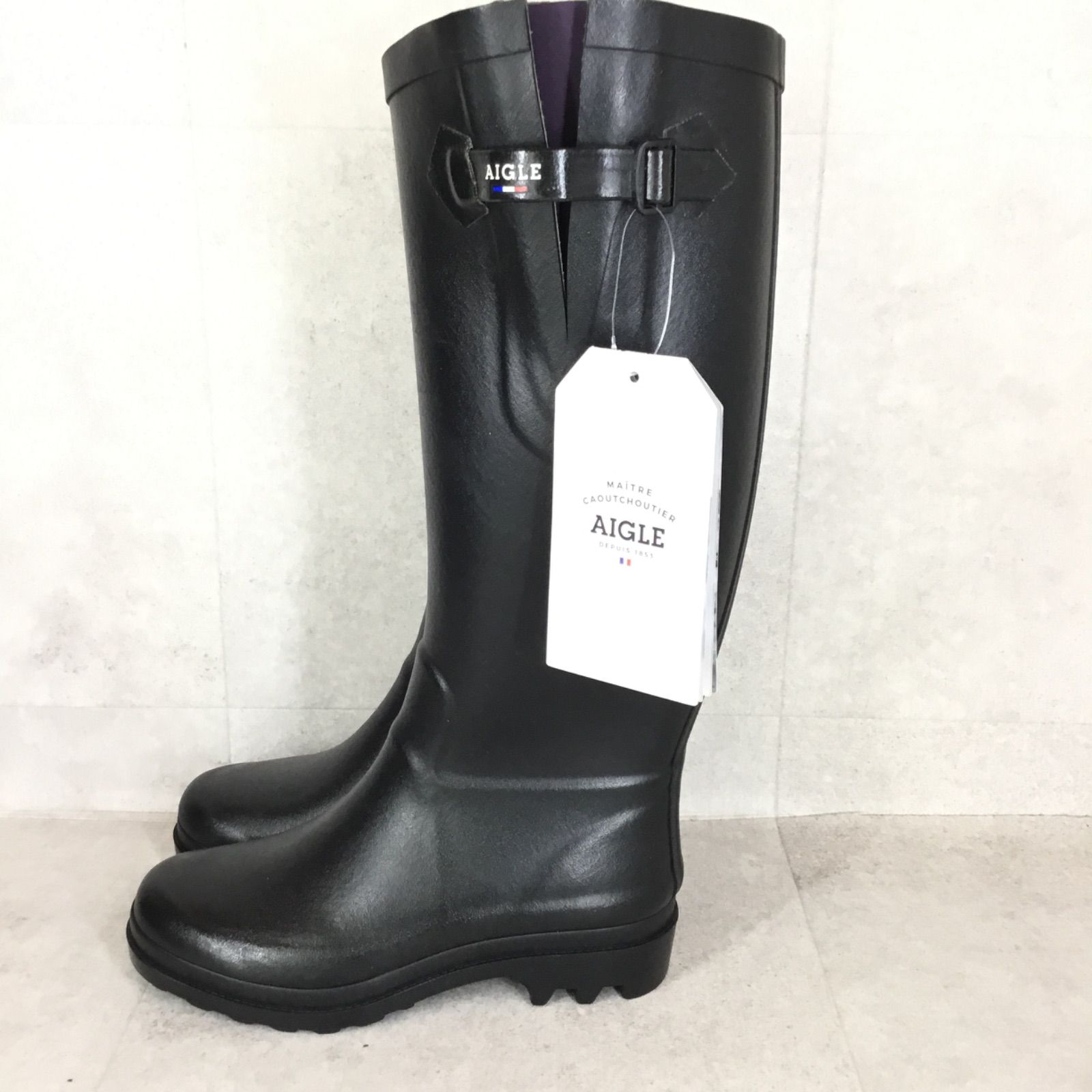 新品未使用 AIGLE エーグル エーグランティーヌ ロング レインブーツ 