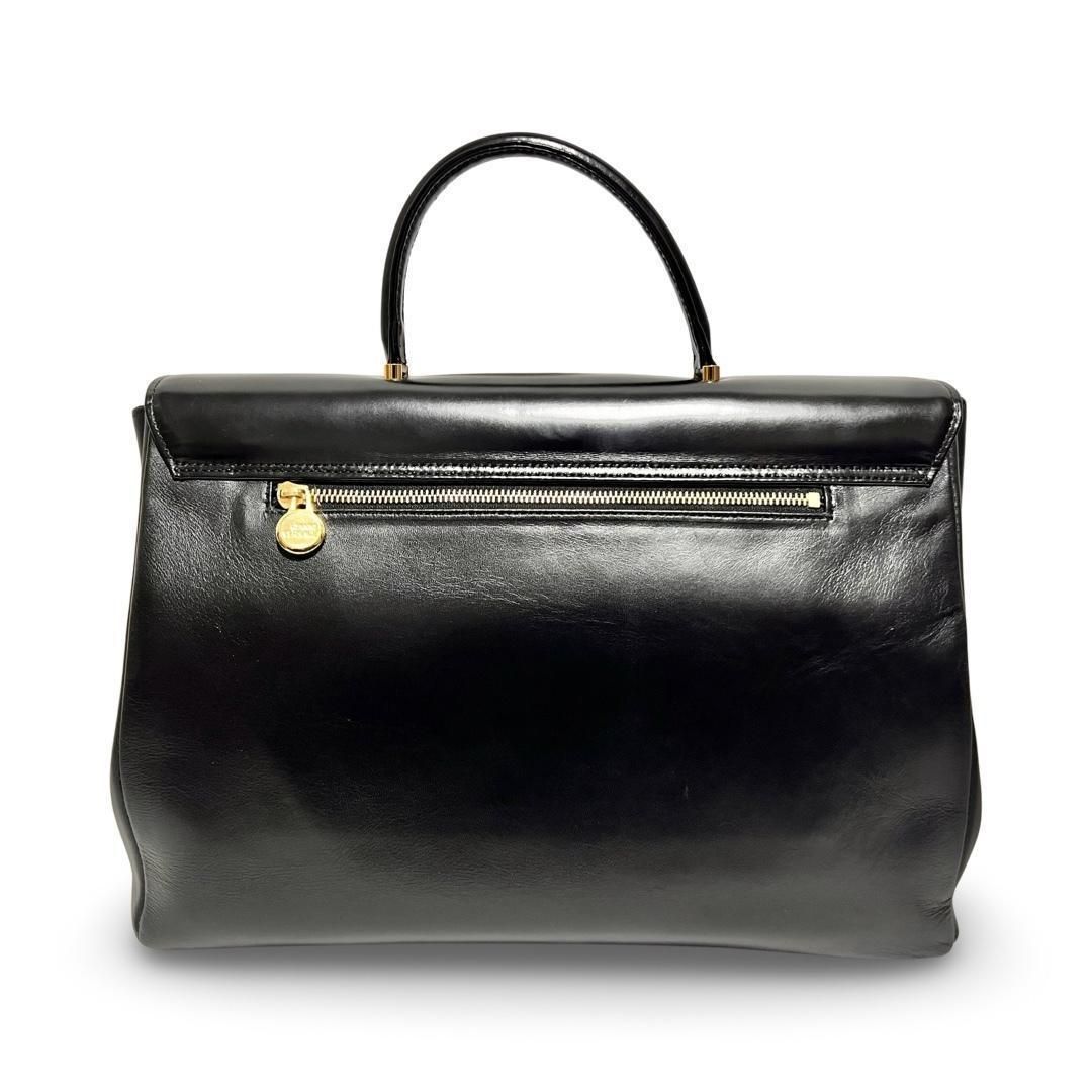 ジャンニヴェルサーチェ サンバースト レザー ハンドバッグ ブリーフ