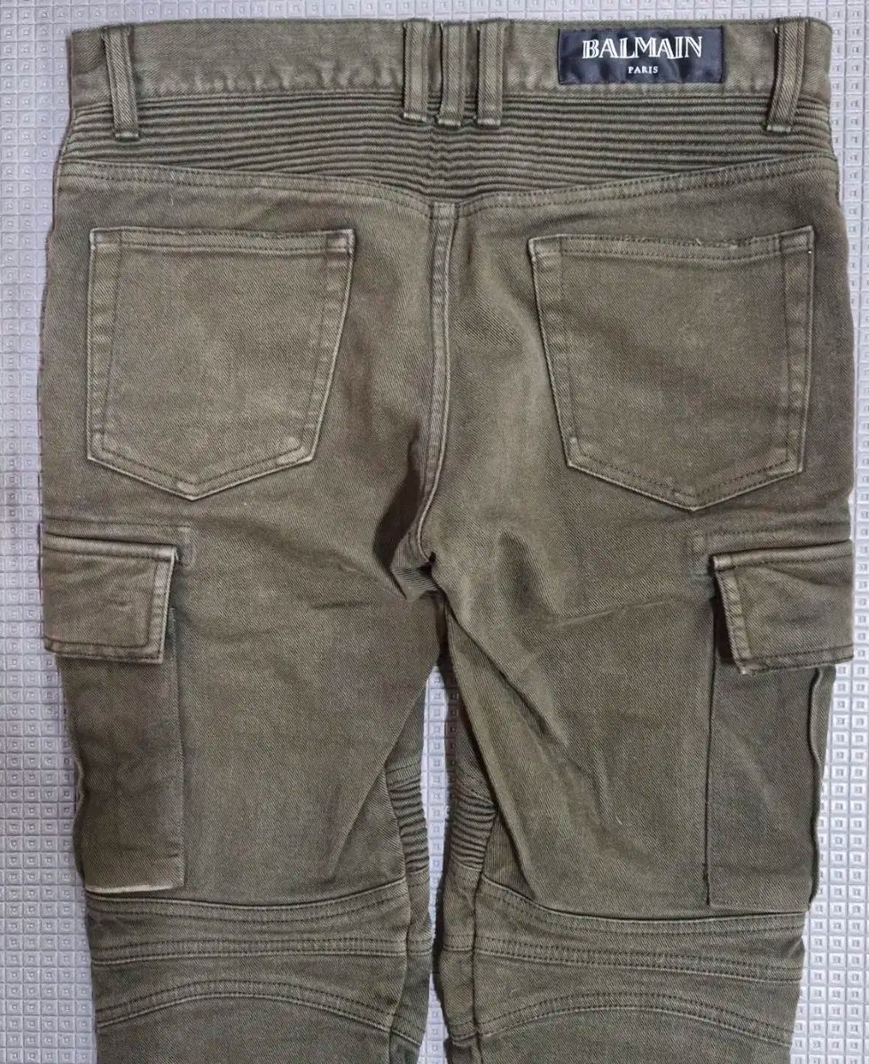  BALMAIN バルマン カーゴ バイカー コットン パンツ 32 サイズ その他 デニム ジーンズ
