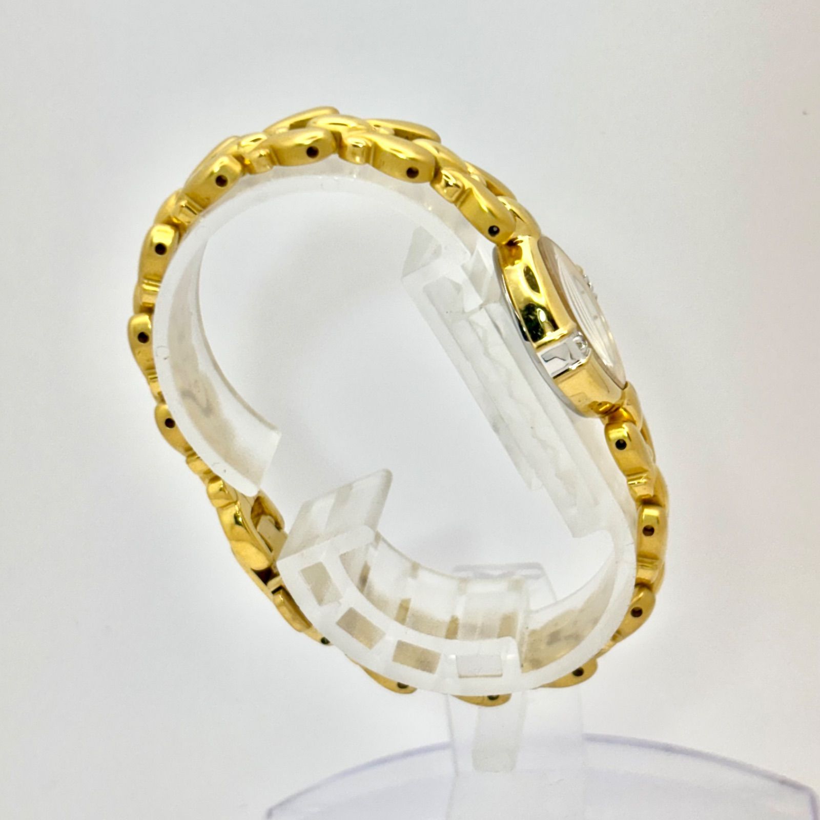 美品/新品電池】SEIKO セイコー EXCELINE エクセリーヌ 2Pダイヤ