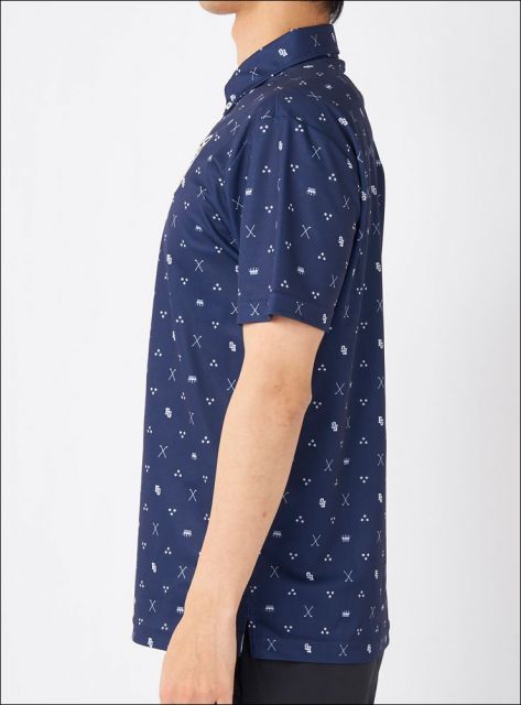 種類12：イエロー(YL)/M フィラゴルフ フラワー柄プリント 半袖 ポロシャツ ウェア メンズ 2025年春夏モデル M-3L 745-609 