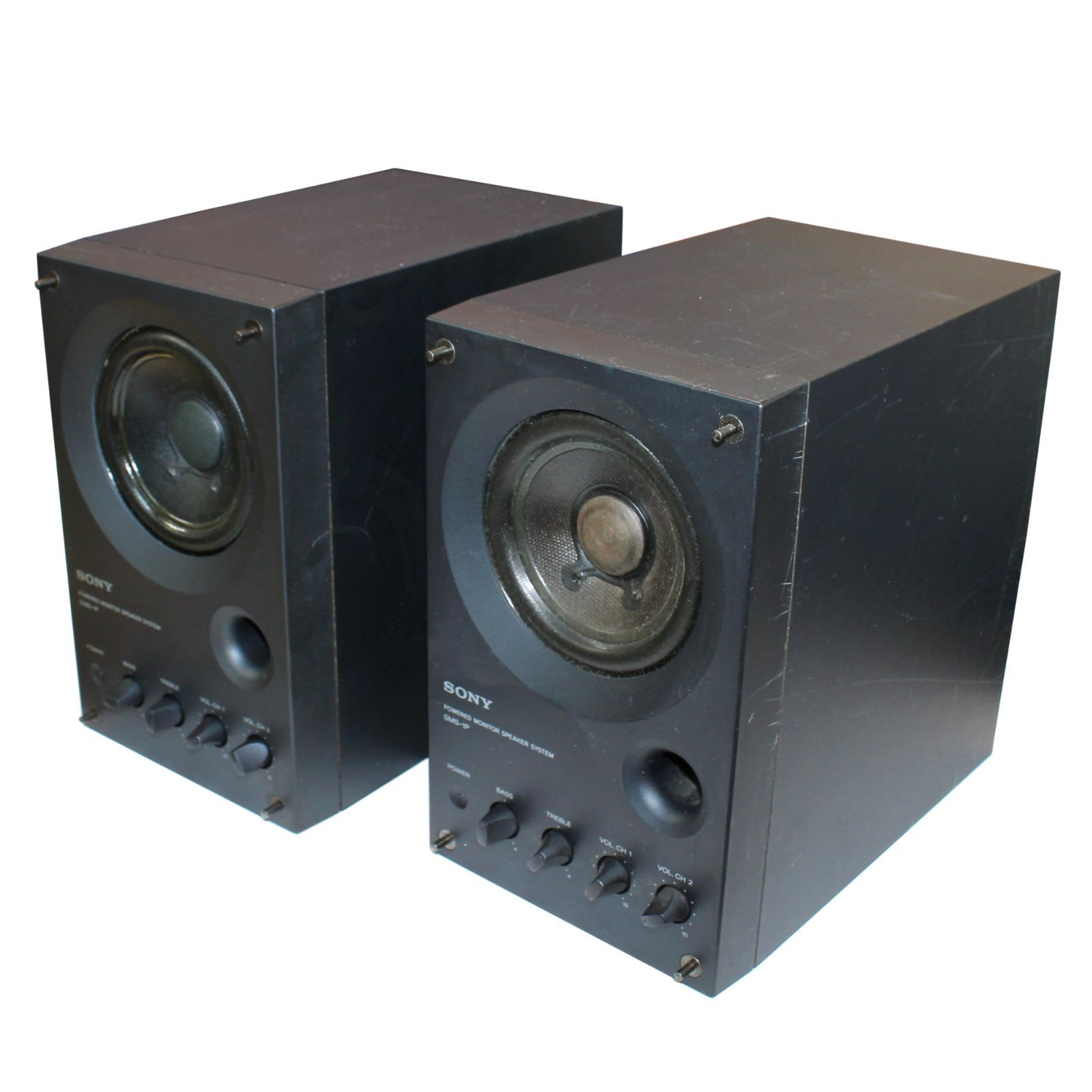 SONY SMS-1P ペア プロテクター付属 パワードモニタースピーカー 2台