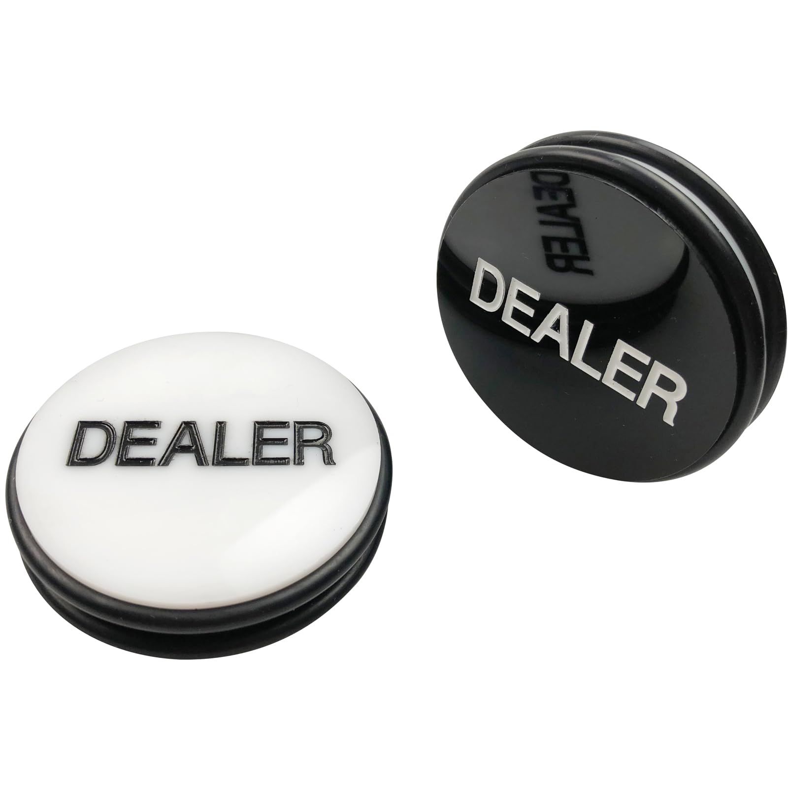 Yuanheカジノクラップスディーラーボタン - 3インチ両面パックマーカーボタン、ポーカー、テキサスホールデムu0026カードゲームに最適 