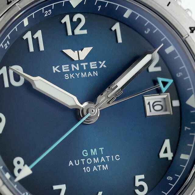 ケンムン 新品】ケンテックス Kentex 腕時計 メンズ S809M-04 スカイマンGMT
