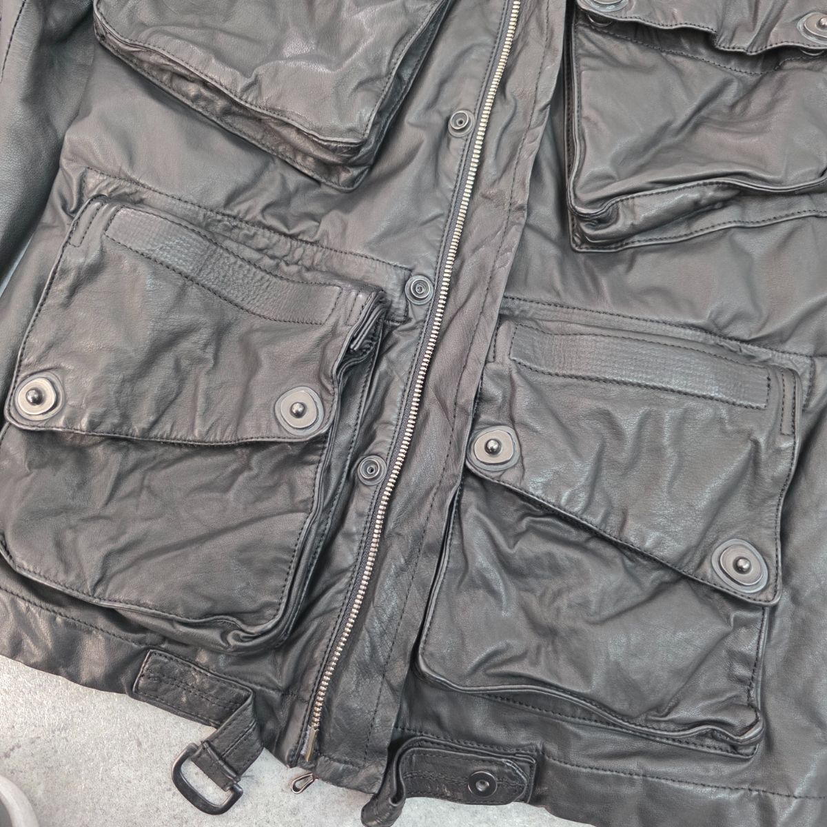 ガスマスク レザージャケット