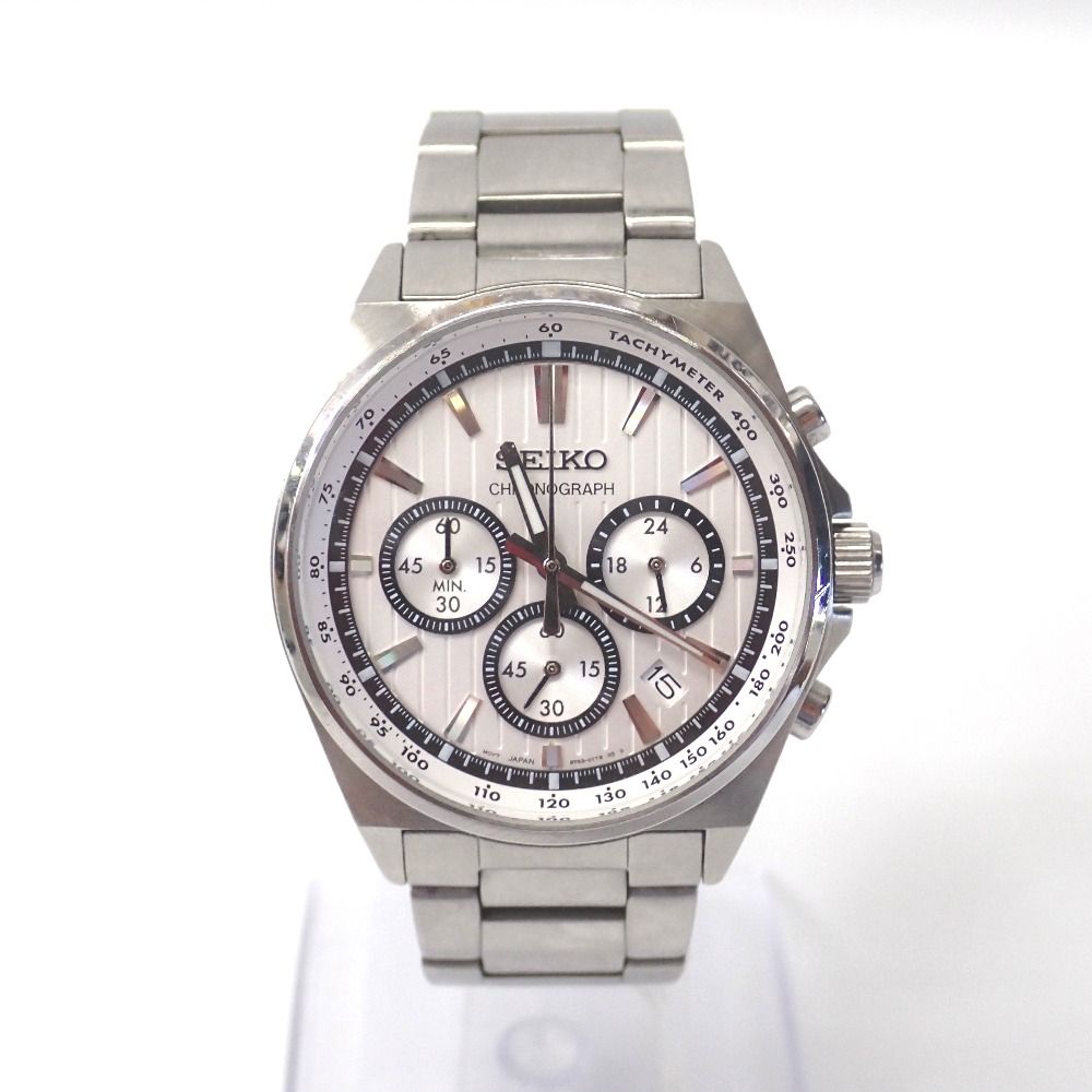 Ft633572 セイコー 腕時計 電池式クオーツ SBTR031 8T63-1T 白文字盤 メンズ SEIKO