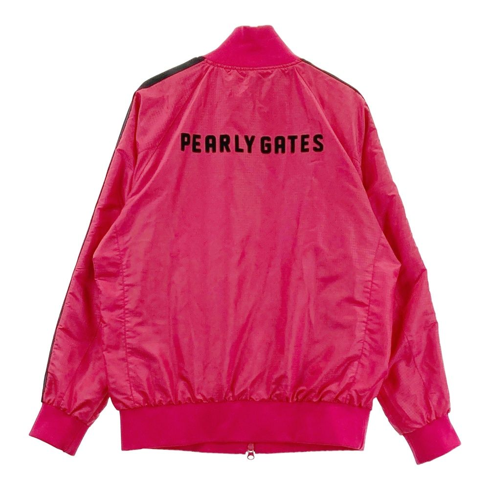 サイズ 1 PEARLY GATES パーリーゲイツ 蓄熱ジップジャケット 総柄 ピンク系 ゴルフウェア レディース ストスト