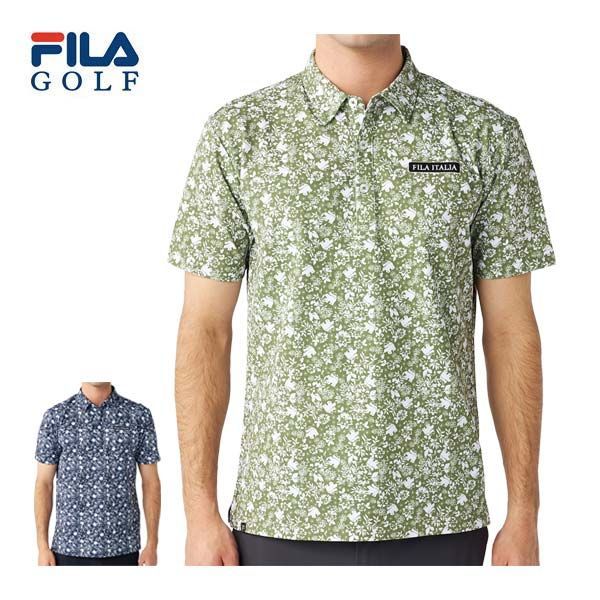 フィラゴルフ 総柄 半袖 ポロシャツ ウェア メンズ M-LL 744-674Y 