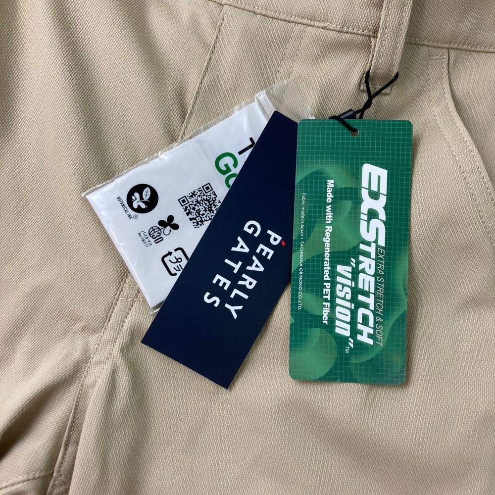  サイズ 2 PEARLY GATES パーリーゲイツ モデル ストレッチロングパンツ ベージュ系 ゴルフウェア レディース ストスト パンツ レディースウェア